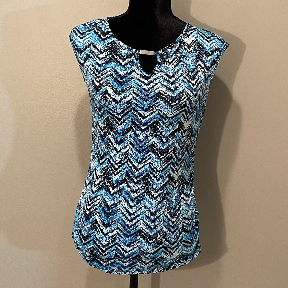 Brody Myles Womens Sleeveless Rauched Sides Stretchy Pullover Top sz S   NWOT